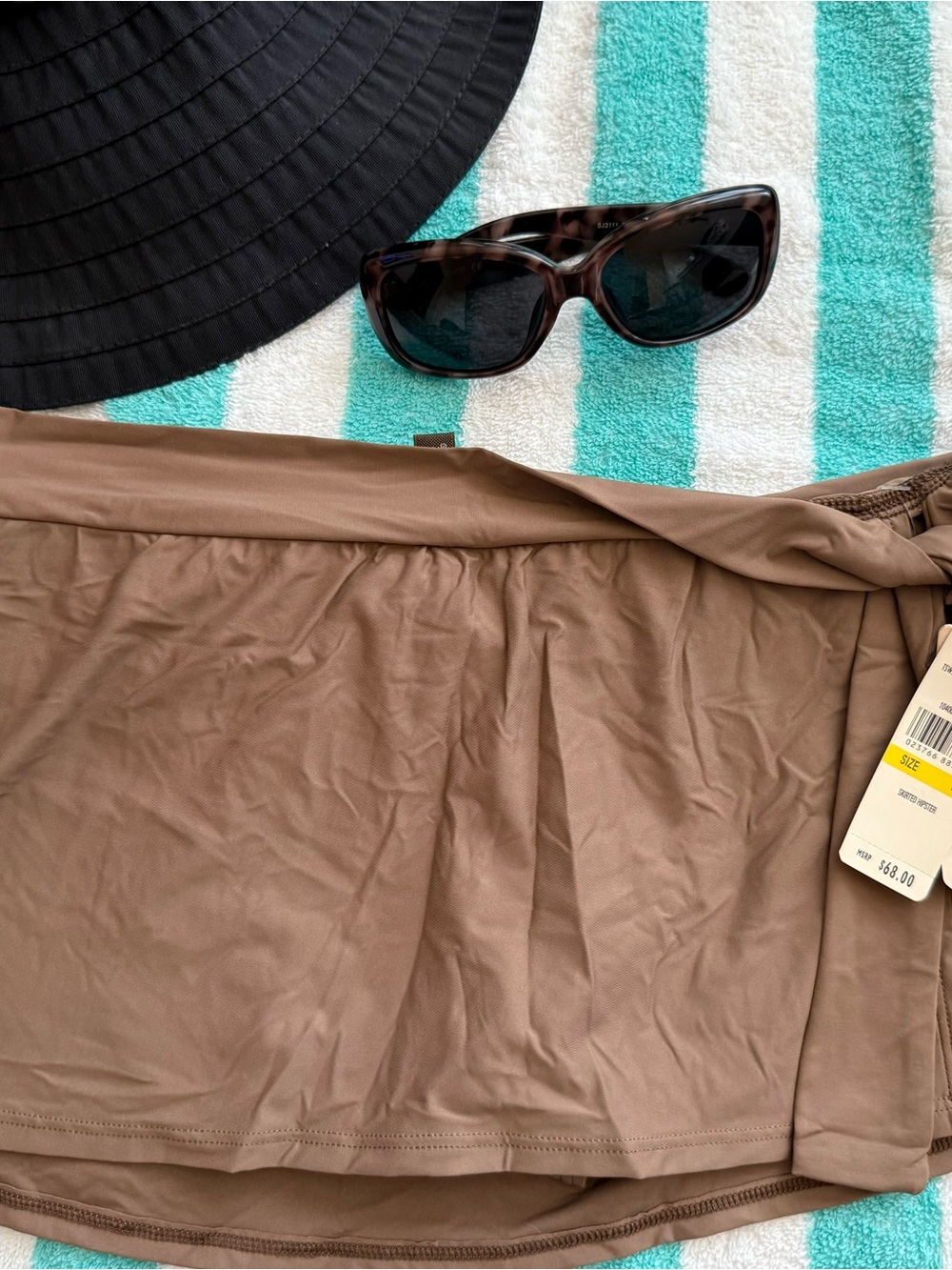 Tommy Bahama Brown Swim Skirt with Tags